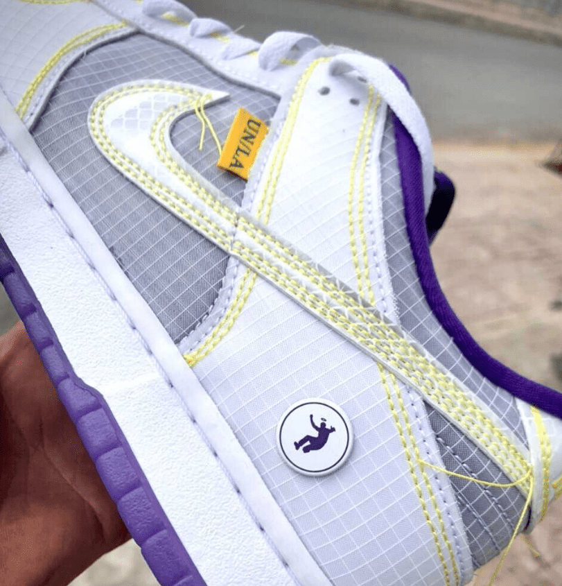 耐克Dunk湖人球鞋 Union x Nike Dunk Low “Lakers” 新配色耐克Dunk紫金湖人网面低帮 货号:DJ9649-400