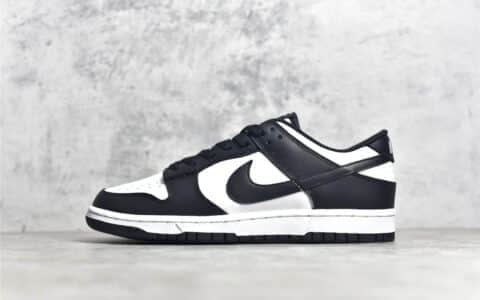 耐克Dunk黑白熊猫低帮 Nike Dunk Low Retro "Black" 耐克Dunk黑白低帮板鞋 货号:DD1391-100