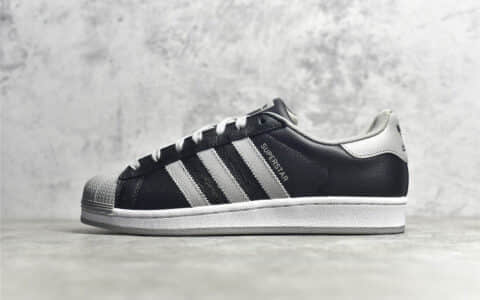 阿迪达斯贝壳头影子灰 Adidas originals Superstar 阿迪达斯三叶草板鞋 阿迪达斯黑灰 货号:EG4962