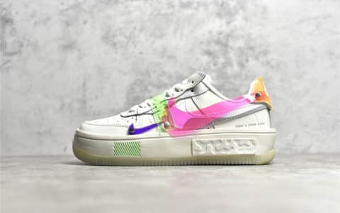 耐克空军瑞亚电玩 Nike Air Force 1 Fontanka 耐克空军瑞亚Fontanka联名电玩彩色拼接 货号：D02332-111