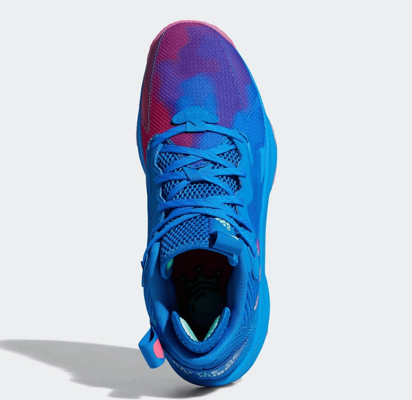 阿迪达斯利拉德8代战靴 adidas Dame 8 “Battle Of the Bubble” 利拉德红蓝渐变 货号:GY2770