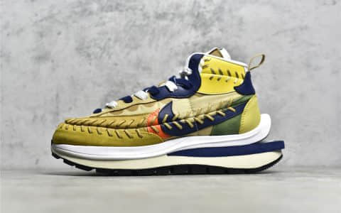 耐克华夫sacai联名四代 Sacai x Jean Paul Gaultier x Nike VaporWaffle 耐克sacai缝合 货号:DH9186-001