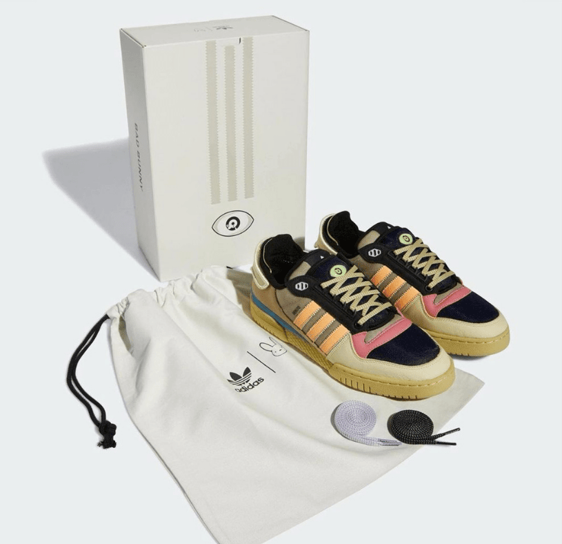 阿迪达斯联名款 最新联名Bad Bunny x adidas Forum Powerphase曝光  货号:GZ2009