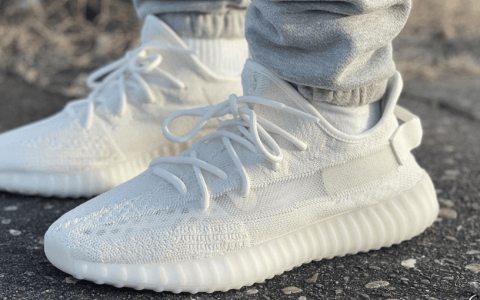 阿迪达斯椰子350V2纯白2.0 adidas Yeezy Boost 350 V2 “Pure Oat” 椰子350V2白色上脚 货号:HQ6316