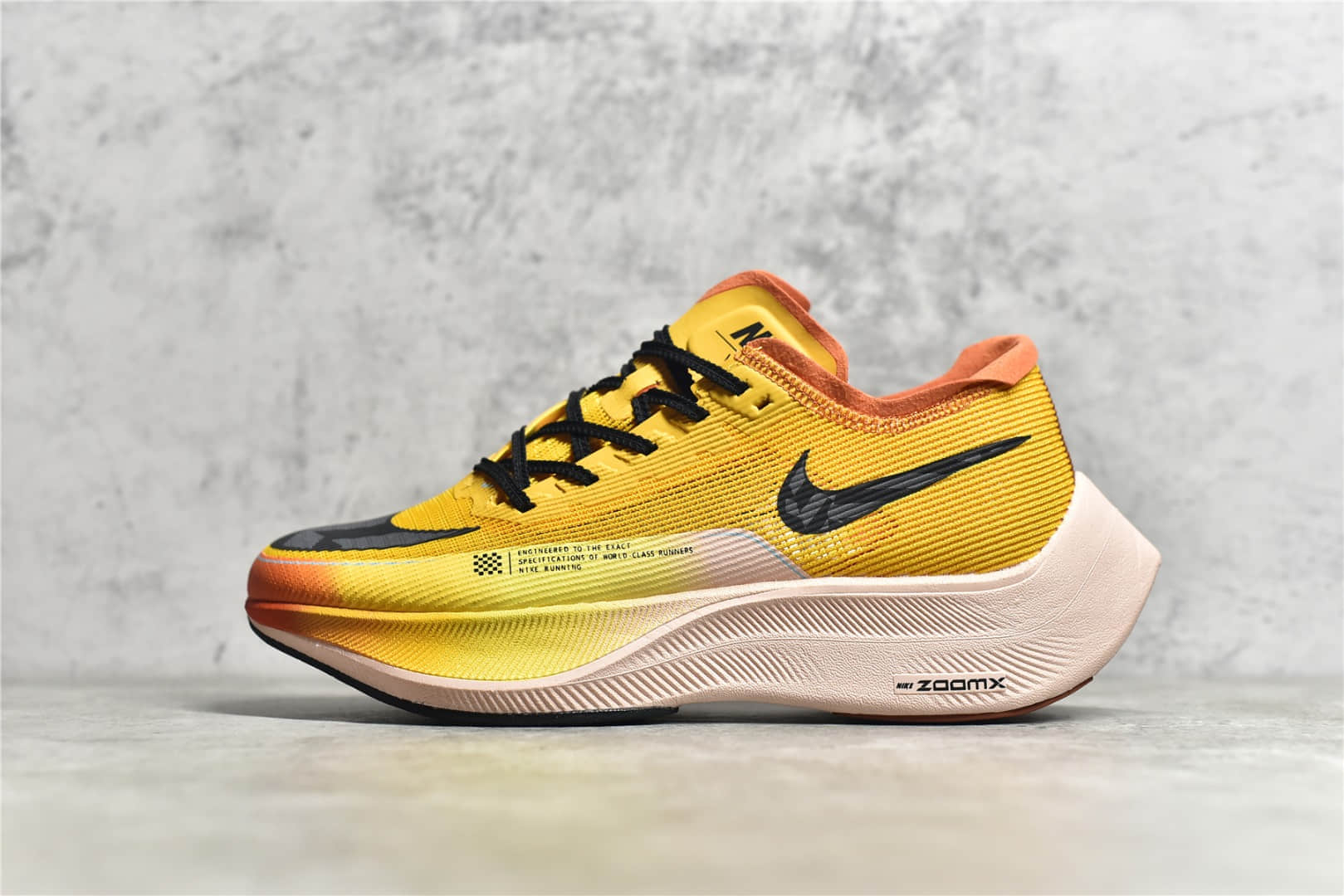 耐克马拉松2代橘黄色 Nike ZoomX Vaporfly NEXT% 耐克轻跑鞋 耐克透气跑鞋 货号:DO2408-739