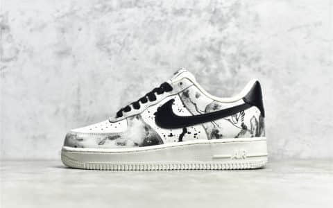 耐克空军山水墨画低帮 Nike Air Force 1 Low ’07 耐克空军带芯片 纯原版本 货号:BL1522-089