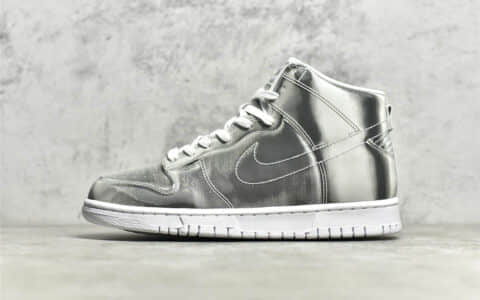 耐克Dunk Clot联名液态银高帮 Clot x Nike Dunk High 耐克Dunk银色高帮 货号:DH4444-900