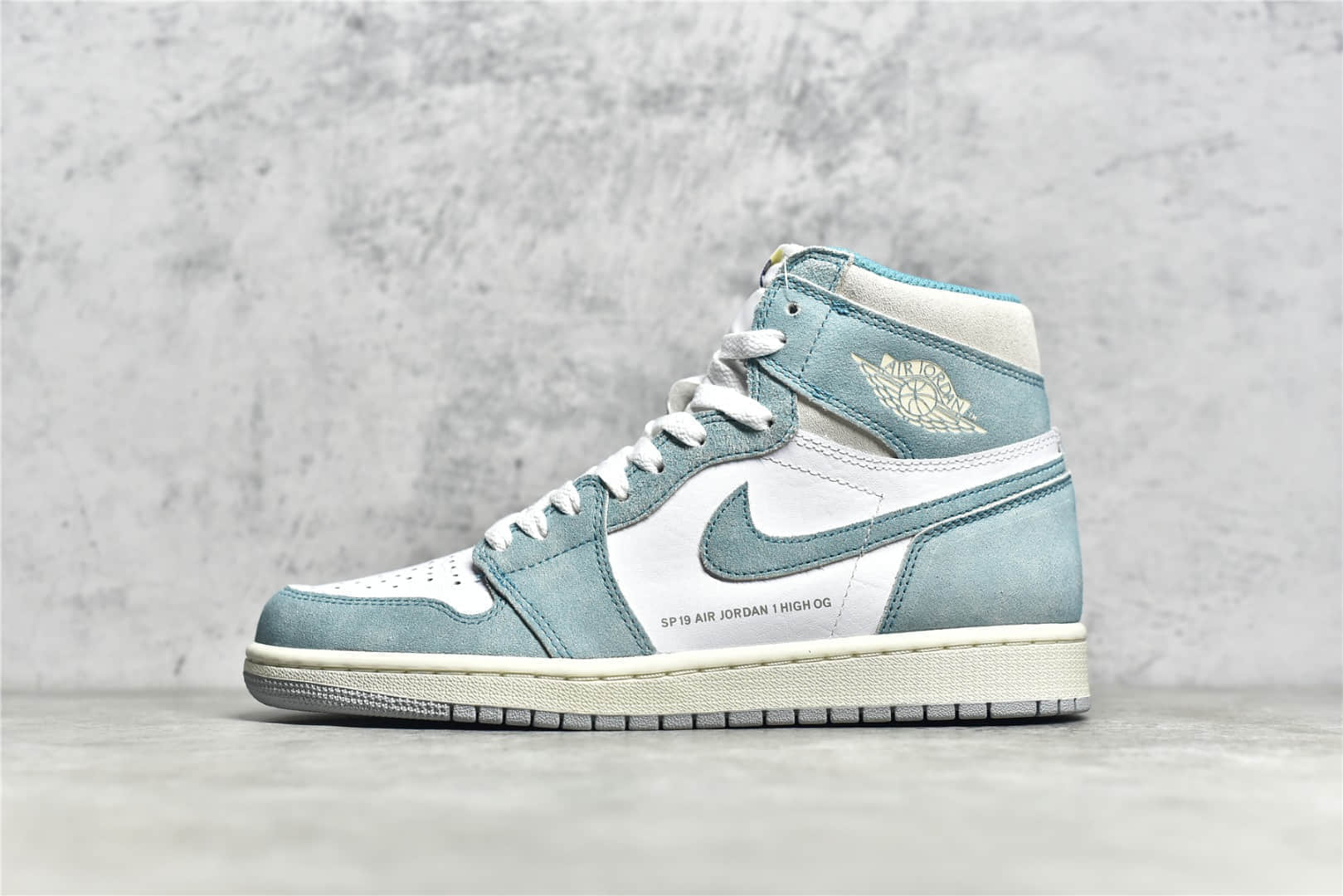 AJ1蒂芙尼高帮 AirJordan 1 Retro High "Turbo Green" 莆田LJR纯原版本AJ1白绿高帮 货号：555088-311