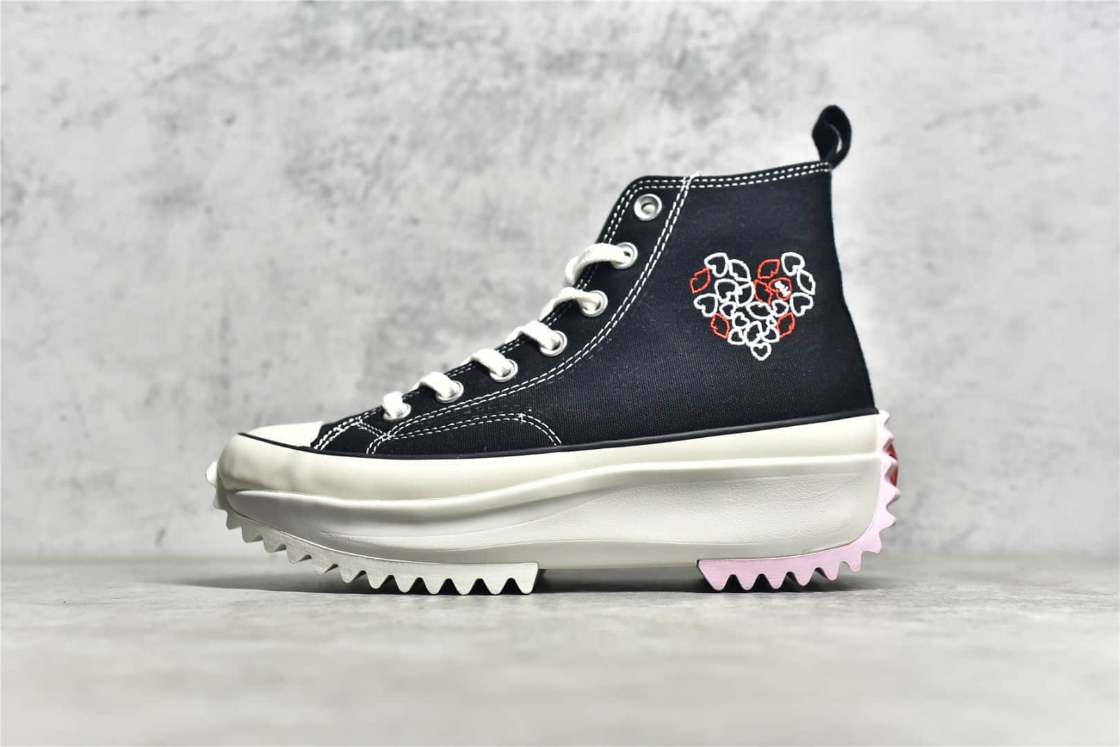 匡威2022情人节限定匡威松糕鞋 Converse Run Star HIKE 匡威增高鞋 匡威黑色高帮 货号:A01598C