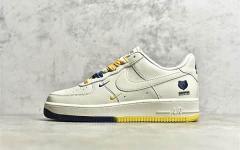 耐克空军孟菲斯灰熊 Nike Air Force 1’07 Low Su19 耐克空军NBA联名 耐克空军米蓝黄 货号:TN2569-307