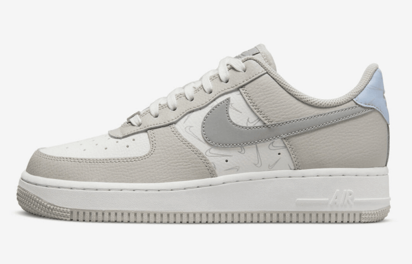 耐克空军3M反光 Nike Air Force 1 Low “Reflective Swooshes” 耐克空军白灰低帮 货号:DR7857-101