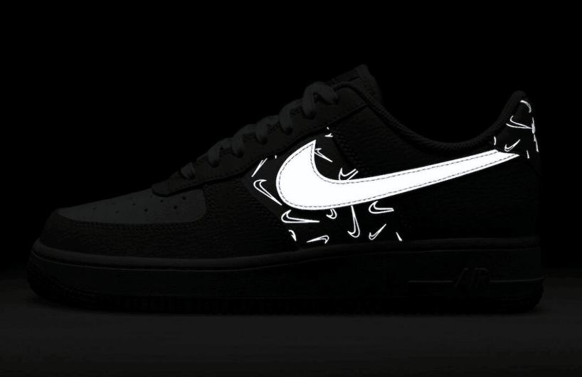 耐克空军3M反光 Nike Air Force 1 Low “Reflective Swooshes” 耐克空军白灰低帮 货号:DR7857-101