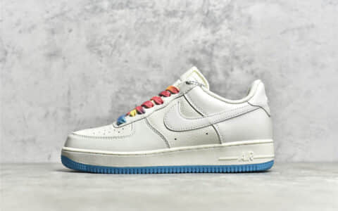 耐克空军带芯片 耐克空军sole气垫 Nike Air Force 1 Low '07 “七彩热感应”低帮 货号:DD3396-131