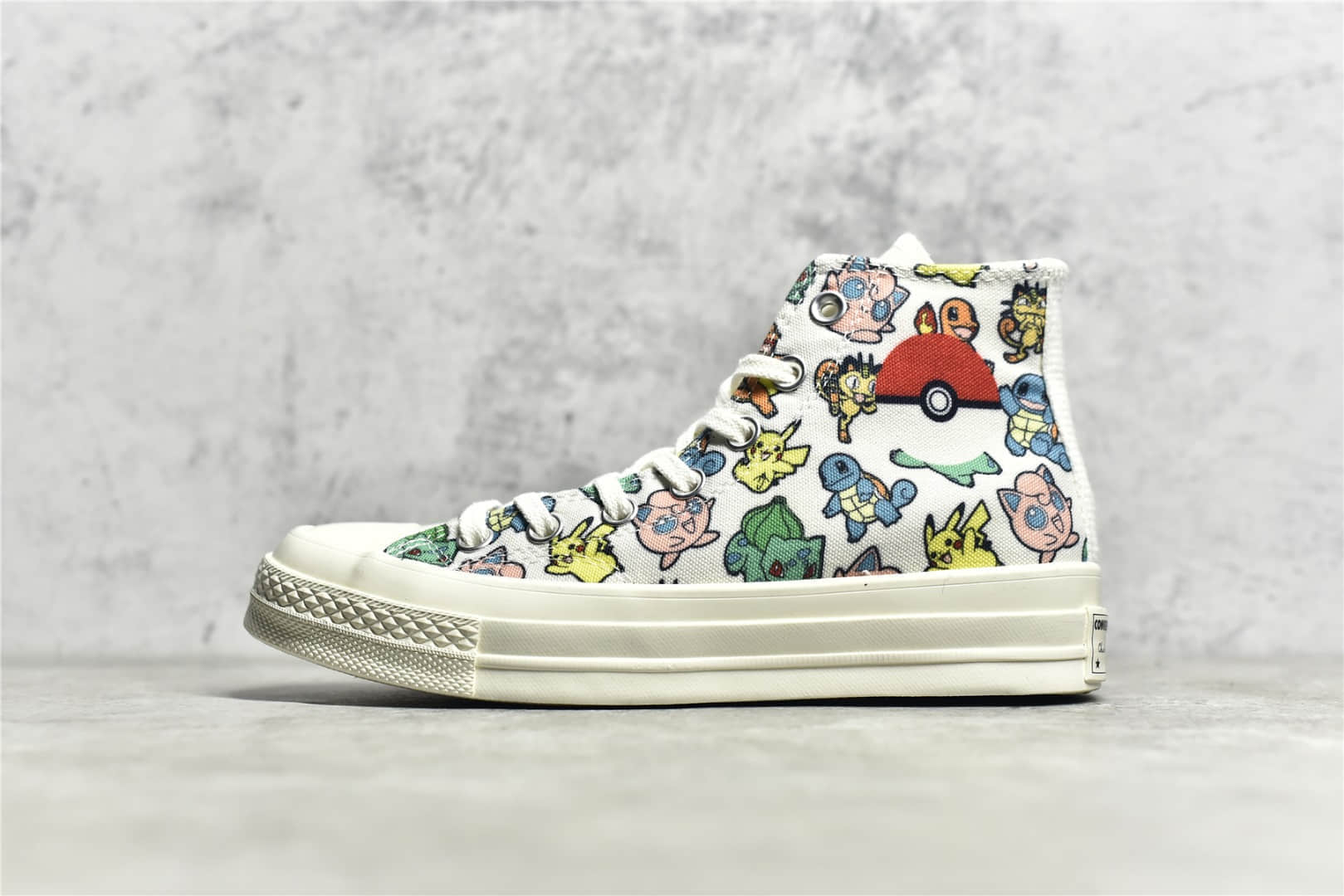 匡威宝可梦联名 匡威神奇宝贝联名高帮 pokémon x converse chuck taylor 匡威卡通 货号:A01652C