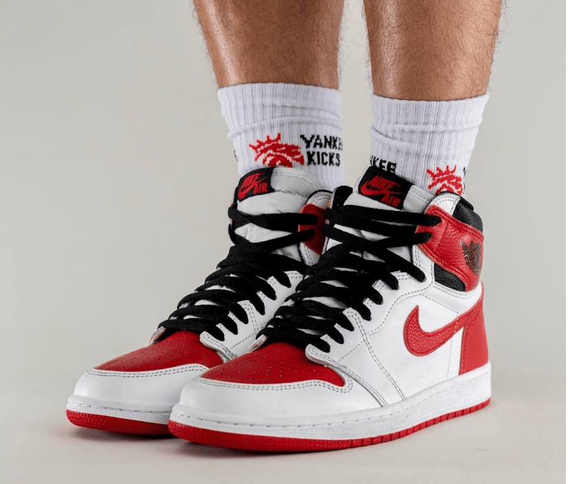 AJ1白红高帮 芝加哥兄弟配色 Air Jordan 1 High OG “Heritage” 新款AJ 货号:555088-161
