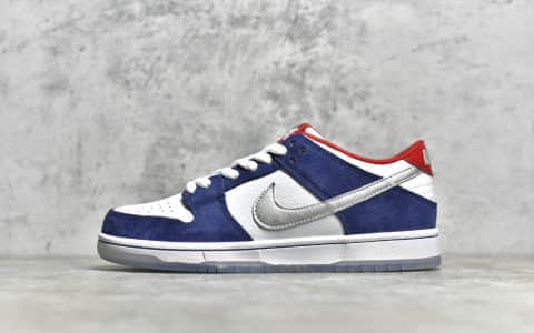 耐克SB DUNK白蓝低帮 Nike SB Dunk Low Pro QS “Ishod Wair” 耐克Dunk白蓝宝马联名低帮板鞋 货号:839685-416