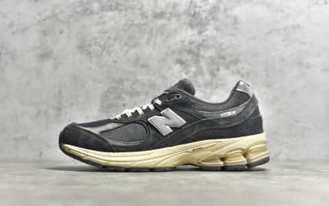 新百伦WL2002黑色猪八跑鞋 New Balance WL2002 新百伦缓震跑鞋 NB麂皮新百伦新款 货号：M2002RHO