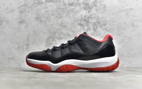 AJ11黑红低帮AJ11大魔王复刻正品 Air Jordan 11 Bred Low AJ11真碳缓震球鞋 货号:528896-012