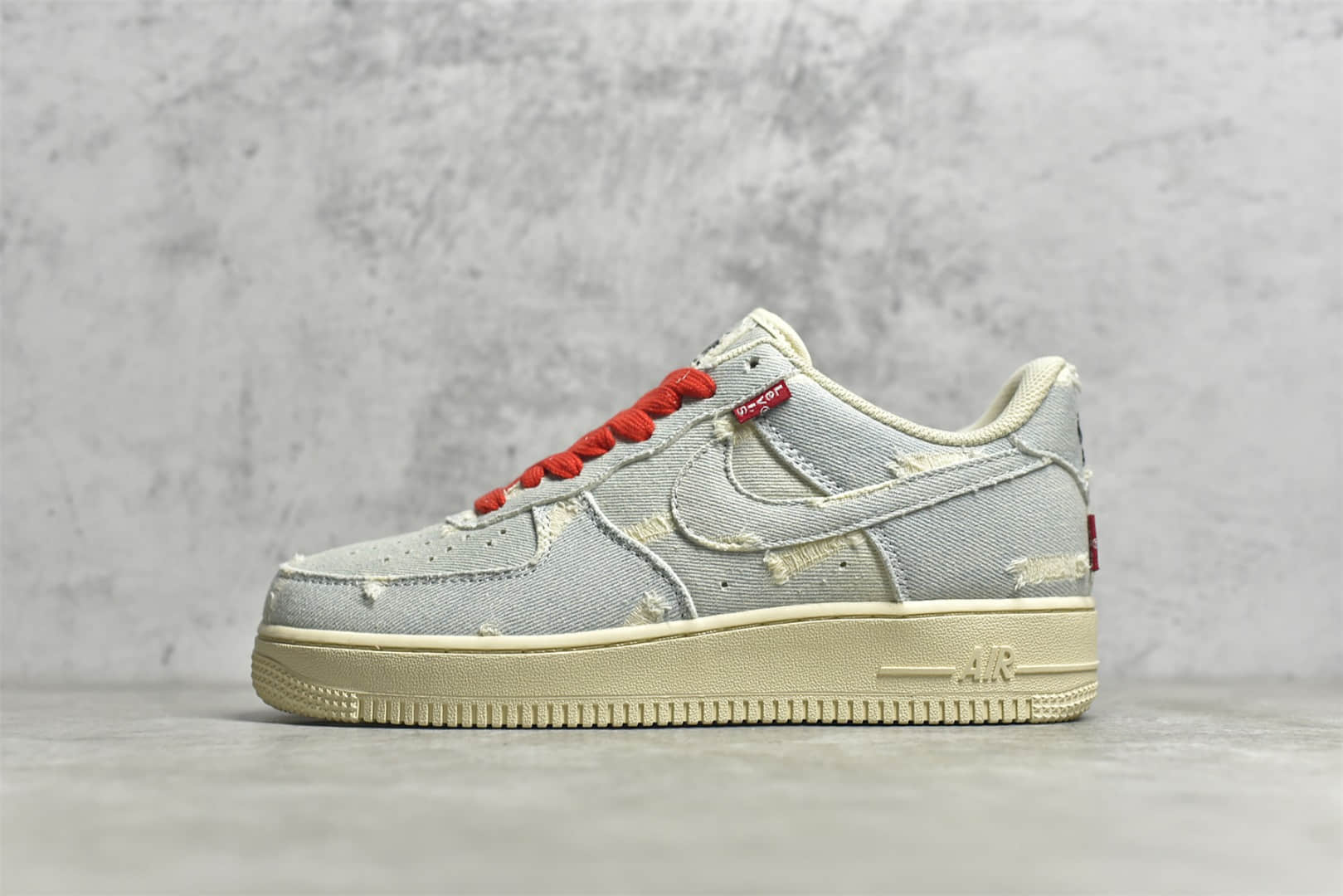 耐克空军牛仔低帮CJ纯原版本 Nike Air Force 1 Low 耐克空军带芯片 耐克空军新款 货号:VI6396-158