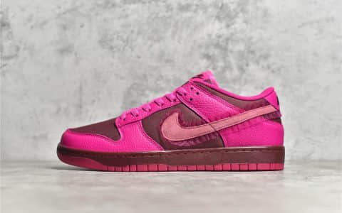 耐克SB Dunk 蕾丝 Nike SB Dunk Low Prime Pink 耐克Dunk粉色低帮 耐克情人节粉色 货号: DQ9324 600