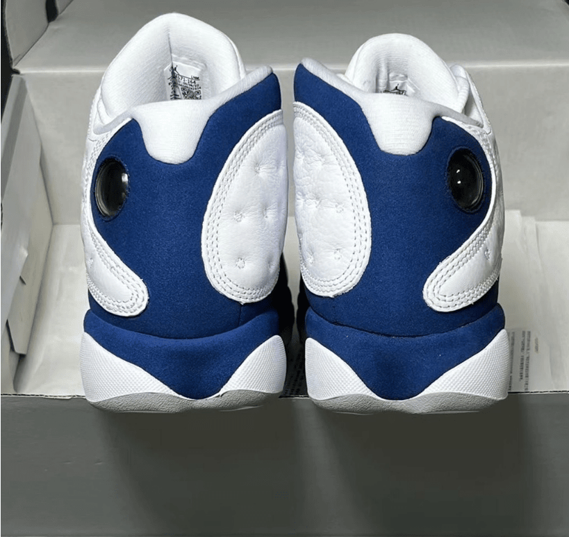 AJ13法国蓝新配色太好看了 Air Jordan 13 “French Blue” AJ13白蓝实战球鞋 货号：414571-164
