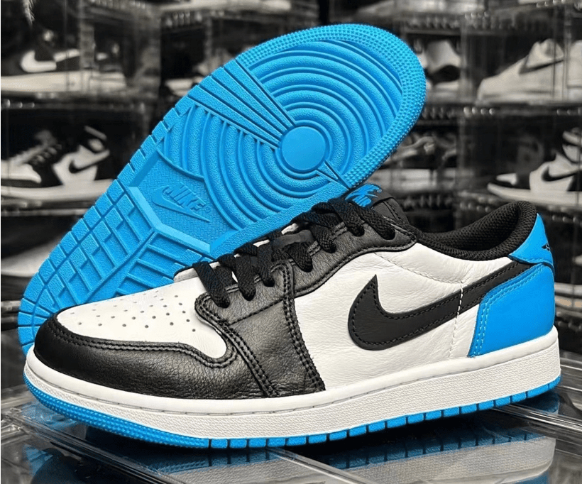AJ1白蓝低帮Air Jordan 1 Low OG “UNC” AJ1海军蓝 AJ1黑曜石低帮新款实物图 货号:CZ0790-104