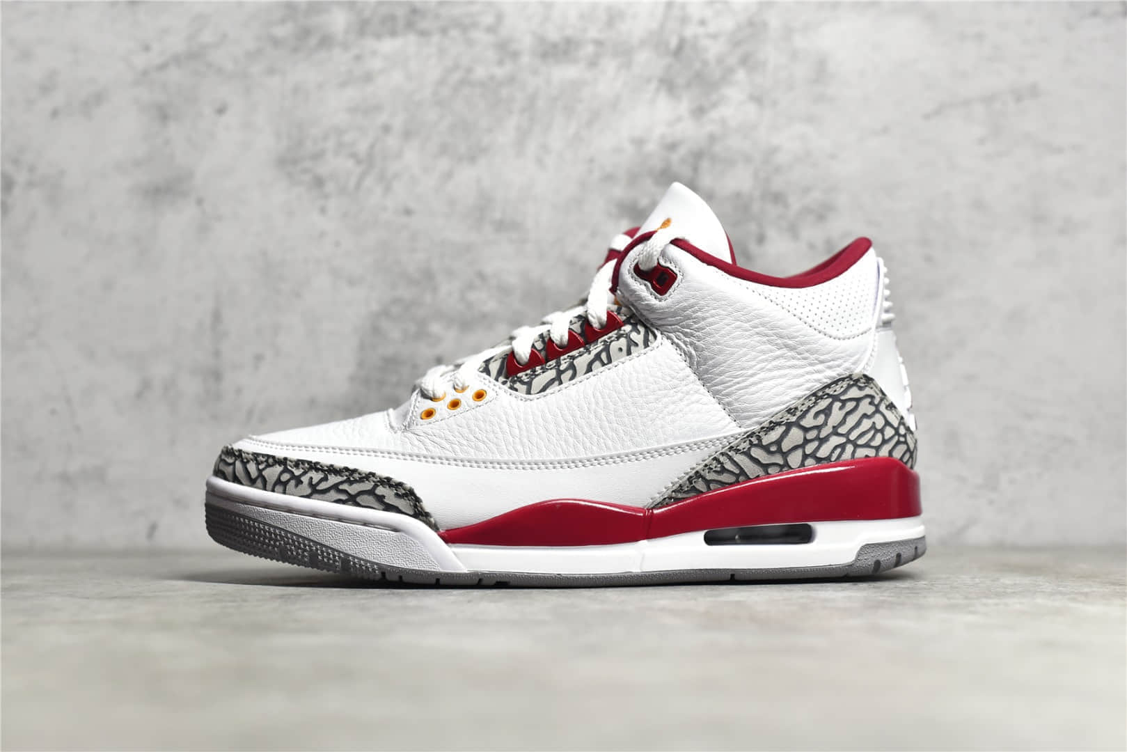 AJ3白红球鞋 Air Jordan 3 “Cardinal” H12纯原版本AJ3爆裂纹 货号:CT8532-126