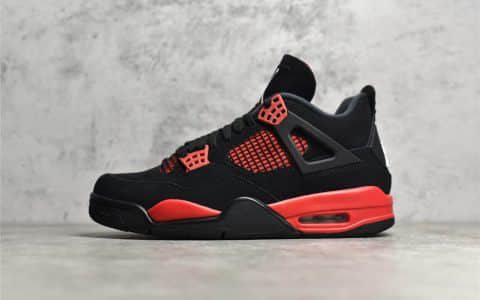 AJ4红雷神 Air Jordan 4 “Red Thunder” AJ4黑红新款 货号：CT8527-016