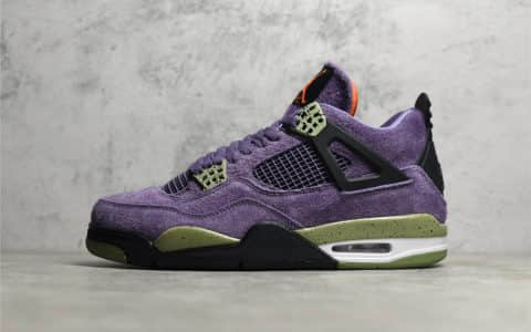 AJ4紫色麂皮 Air Jordan 4 Retro " Canyon Purple" AJ4葡萄紫 正品完美复刻 货号：AQ9129-500