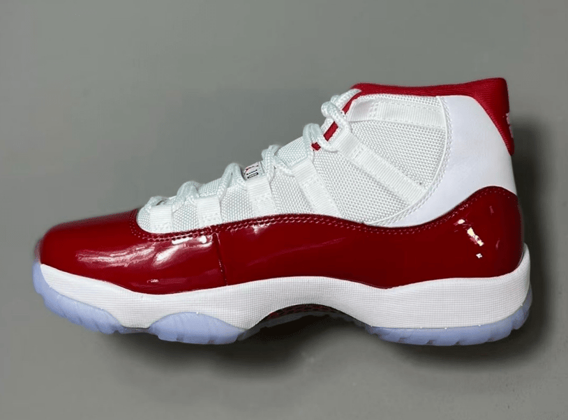 AJ11樱桃大魔王最新实物图 Air Jordan 11 “Cherry” 实战球鞋AJ11白红AJ真碳 货号:CT8012-116