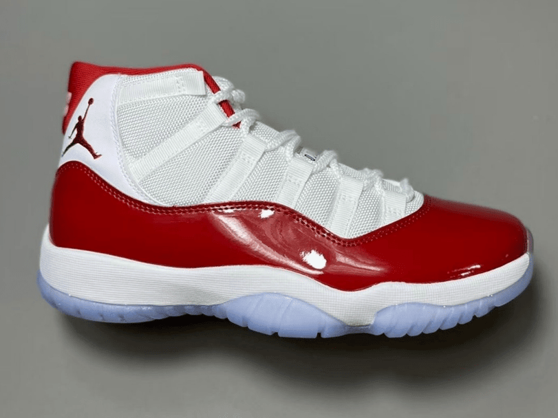 AJ11樱桃大魔王最新实物图 Air Jordan 11 “Cherry” 实战球鞋AJ11白红AJ真碳 货号:CT8012-116