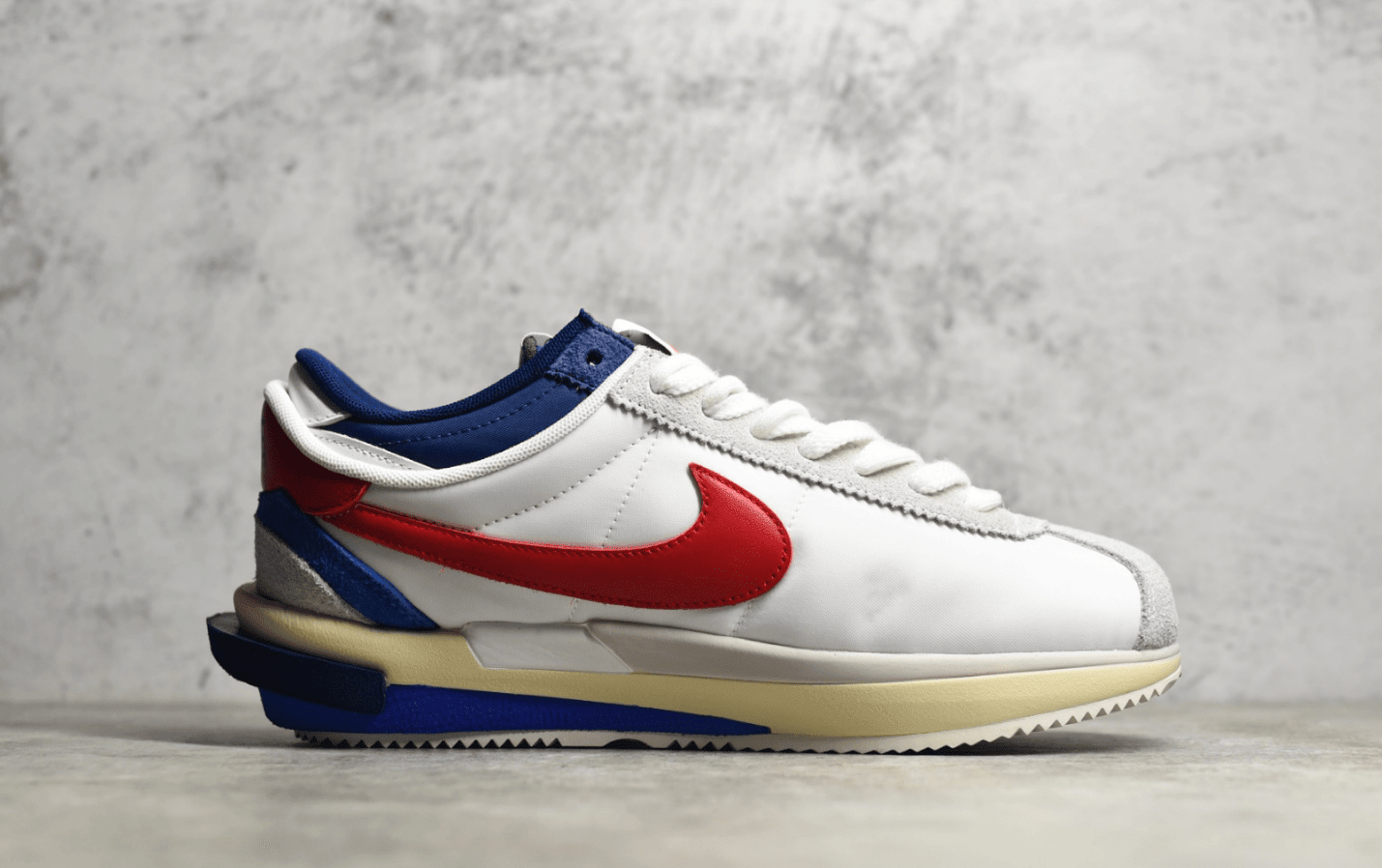 耐克sacai4.0联名款 耐克阿甘气垫联名款 Sacai x Nike Zoom Cortez 4.0 耐克sacai联名解构鞋 货号:DQ0581-100
