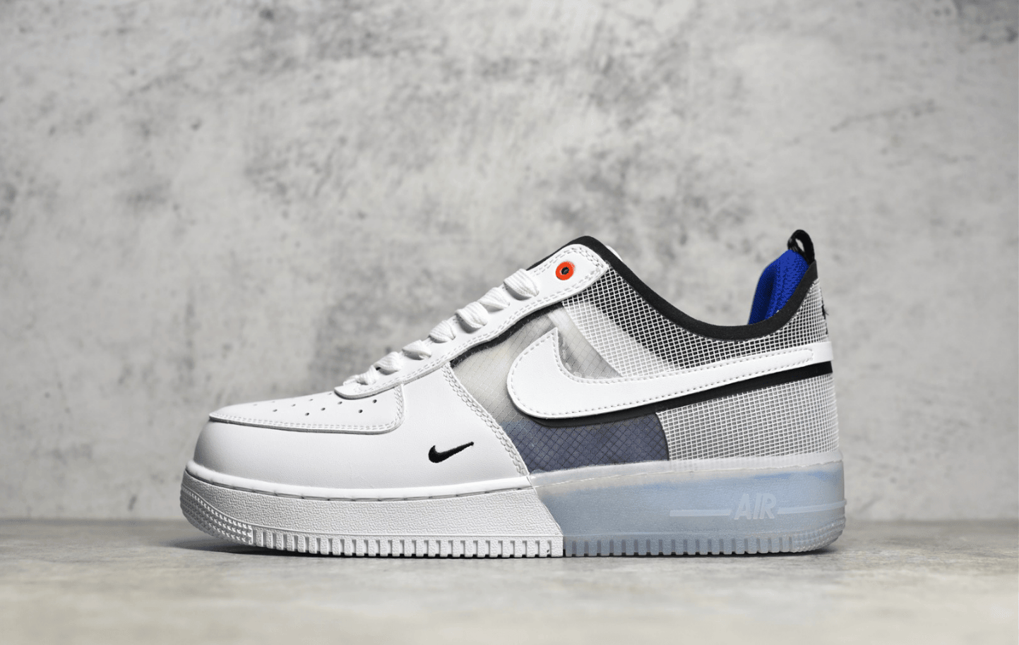 耐克空军一号网纱镂空米蓝低帮 Nike Air Force 1 Low 莆田耐克空军工厂 货号:DH7615-101