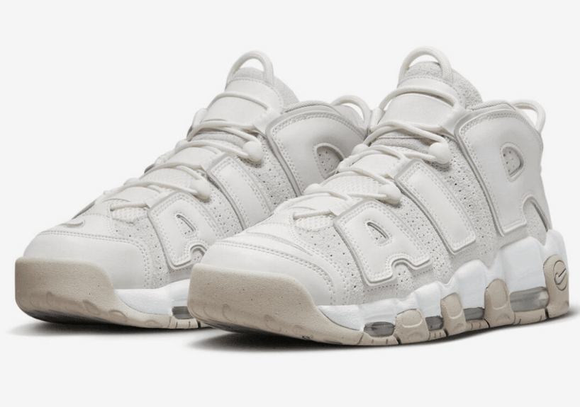 耐克皮蓬新配色官图 Nike Air More Uptempo “Phantom” 实战耐克皮蓬米白色球鞋 货号:DM0581-001