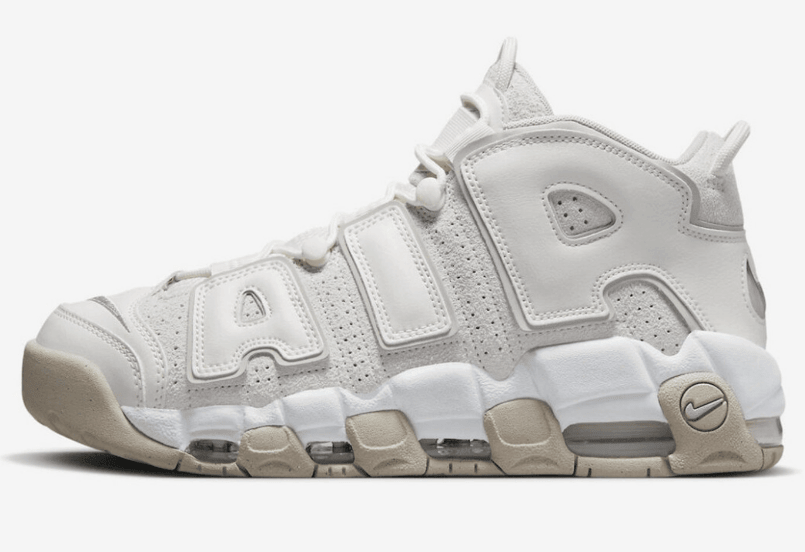 耐克皮蓬新配色官图 Nike Air More Uptempo “Phantom” 实战耐克皮蓬米白色球鞋 货号:DM0581-001