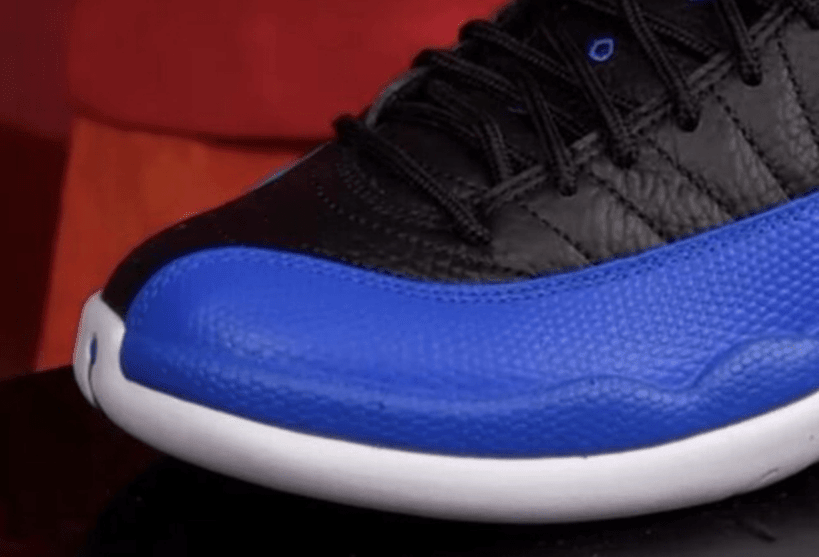 AJ12皇家蓝实物图 Air Jordan 12 WMNS “Hyper Royal” AJ12黑蓝荔枝皮高帮球鞋 货号:AO6068-004