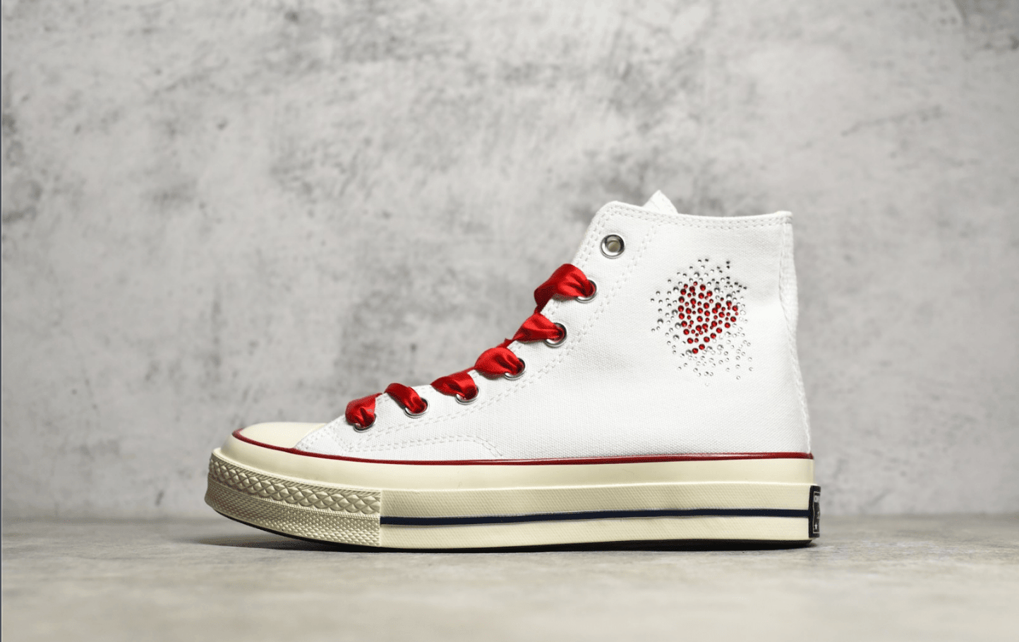匡威水钻莱茵石心Converse Chuck Taylor All Star 1970s Rhinestone Heart匡威情人节限定 货号:A02103C