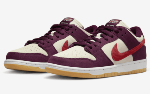 耐克Dunk SB滑板团体联名款 Skate Like a Girl x Nike SB Dunk Low 耐克Dunk灯丝绒 货号:DX4589-600