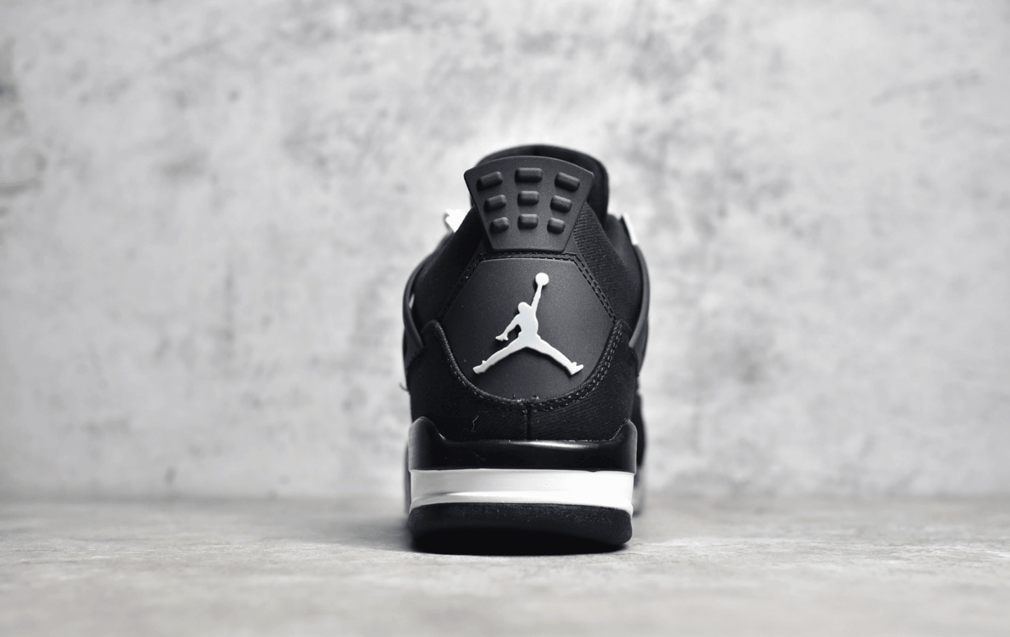 AJ4酷黑单宁实战球鞋 Air Jordan 4 Retro"Black Canvas" AJ4黑色 耐克新款缓震球鞋 货号:DH7138-006