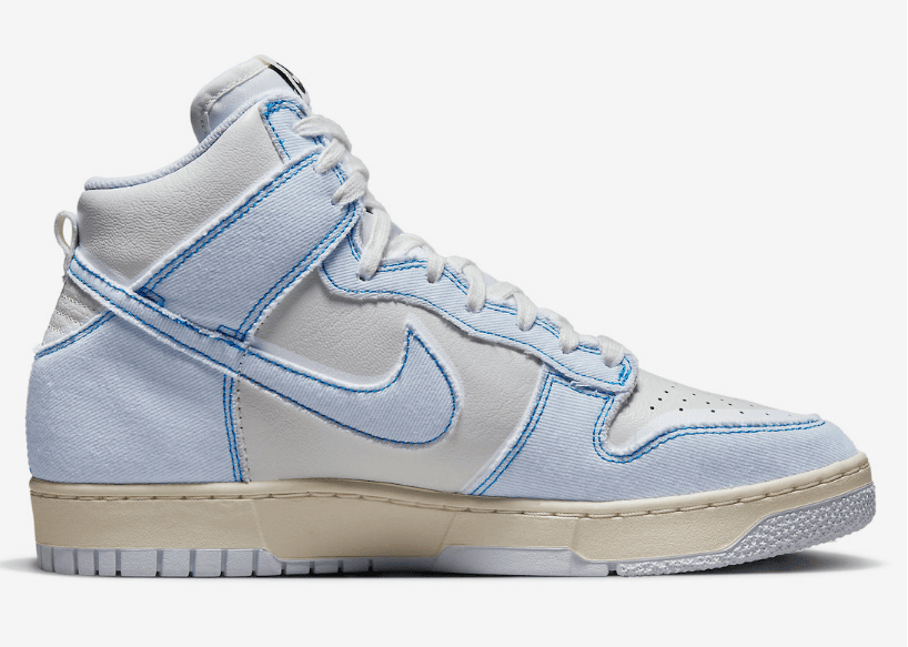 耐克Dunk水洗丹宁 Nike Dunk High 1985 “Blue Denim” 耐克Dunk1985高帮水洗蓝 货号:DQ8799-101