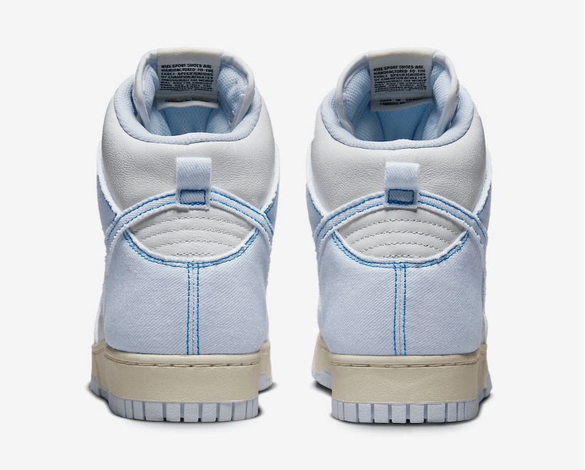 耐克Dunk水洗丹宁 Nike Dunk High 1985 “Blue Denim” 耐克Dunk1985高帮水洗蓝 货号:DQ8799-101