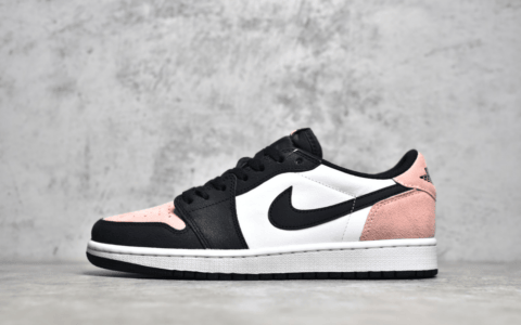 AJ1黑粉低帮 Air Jordan 1 RETRO Low OG AJ1粉色爆裂纹低帮 货号:CZ0790-061