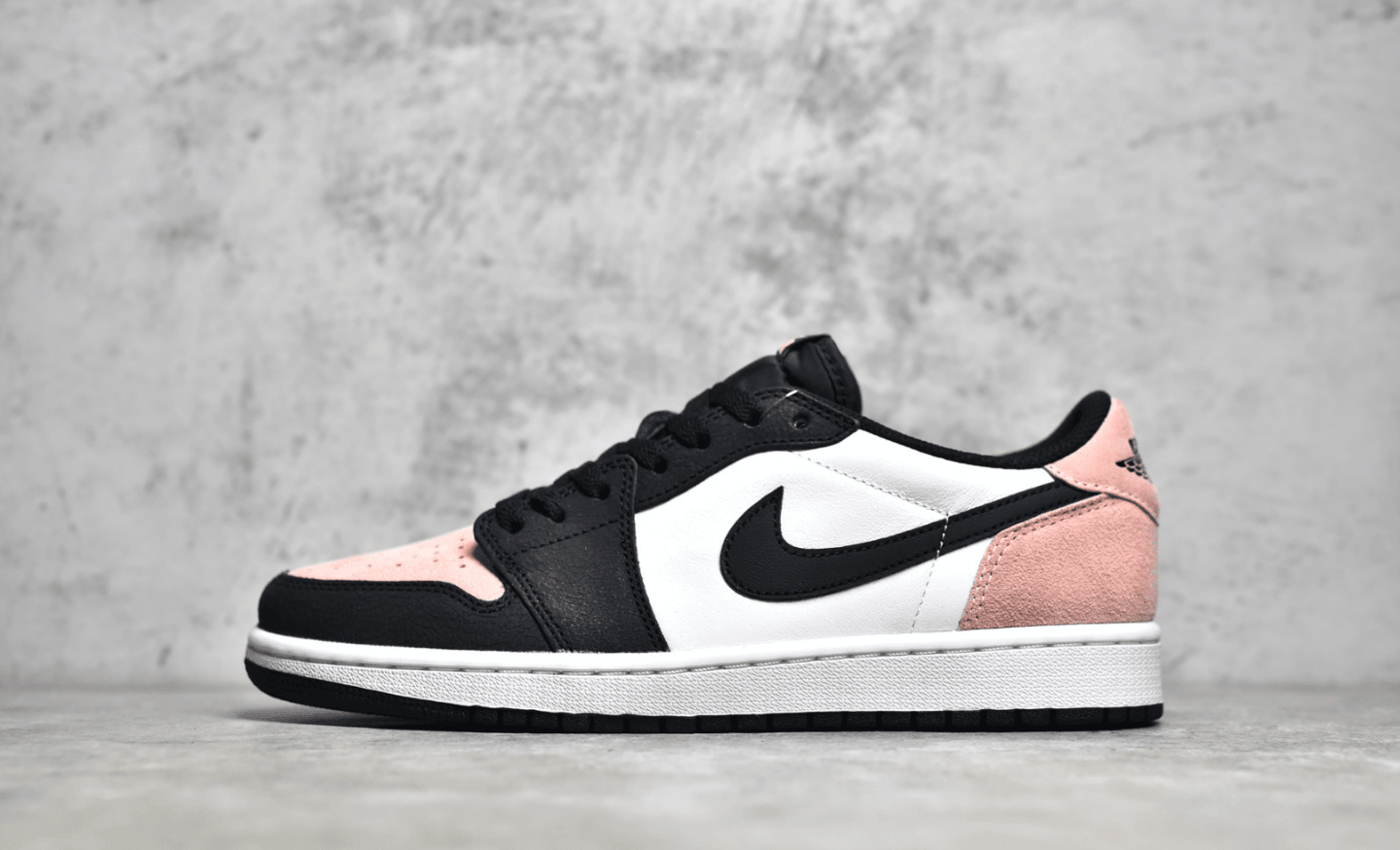 AJ1黑粉低帮 Air Jordan 1 RETRO Low OG AJ1粉色爆裂纹低帮 货号:CZ0790-061
