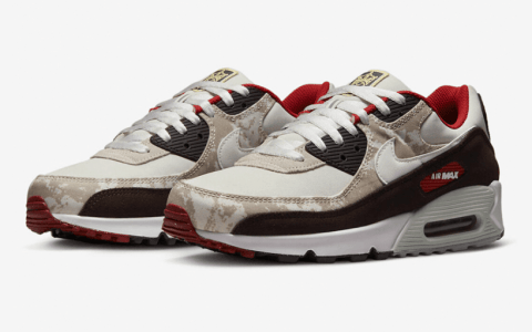 耐克AIR MAX足球俱乐部主题 Nike Air Max 90 “Social FC” 耐克MAX90沙色深褐色 货号:DX3576-001