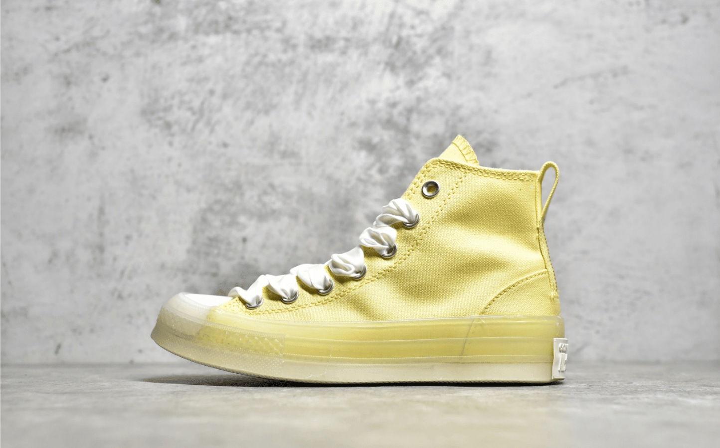 匡威新款 匡威黄色高帮帆布鞋 2022七夕情人节限定配色Converse匡威柠檬黄 货号:A02428C