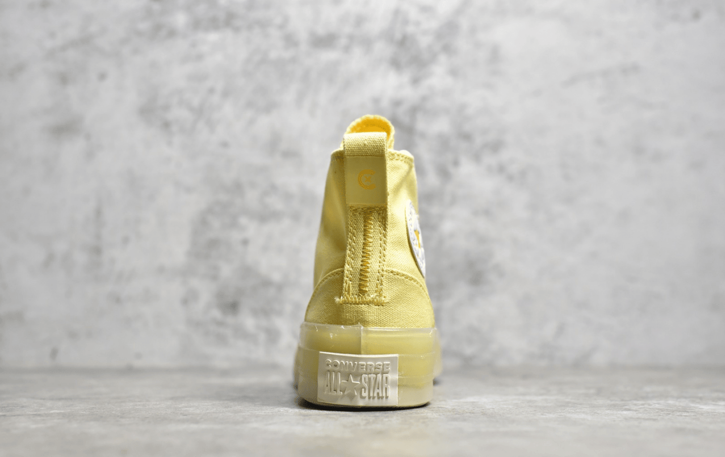 匡威新款 匡威黄色高帮帆布鞋 2022七夕情人节限定配色Converse匡威柠檬黄 货号:A02428C