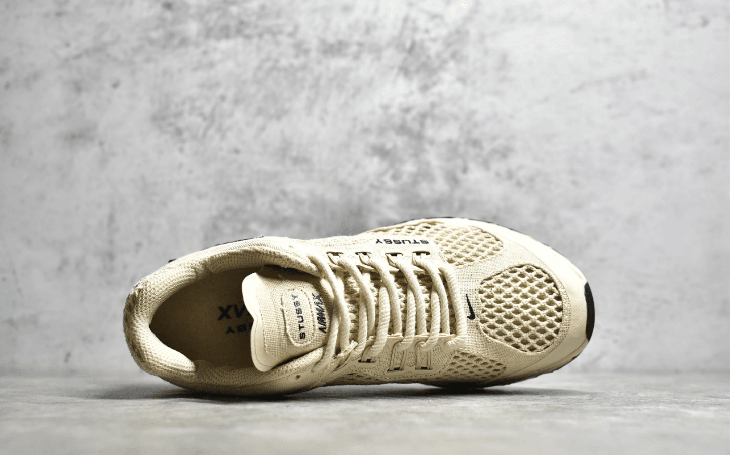 耐克AIR MAX2015斯图西联名米白黑 Stussy x Nike Air Max 2015 "Fossil" 耐克新款联名跑鞋 货号:DM6447-200