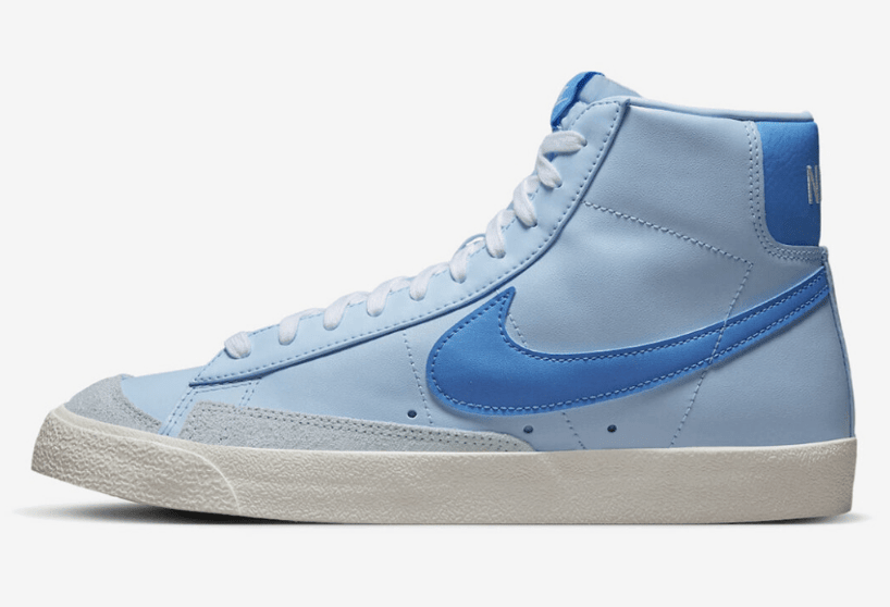 耐克开拓者蓝色高帮新款配色 Nike Blazer Mid 耐克小白鞋 耐克缓震板鞋 货号:FD0304-400