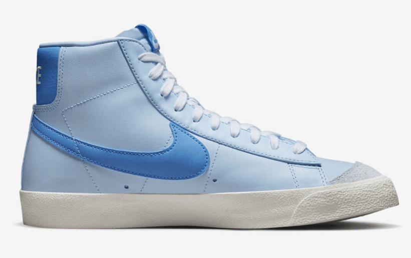 耐克开拓者蓝色高帮新款配色 Nike Blazer Mid 耐克小白鞋 耐克缓震板鞋 货号:FD0304-400