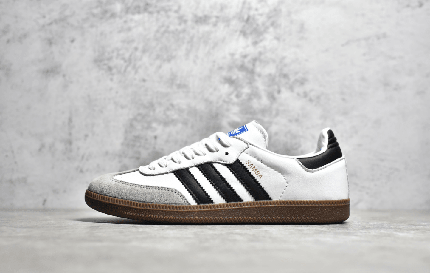 阿迪达斯Samba白黑生胶低帮板鞋 Adidas Samba OG FT 阿迪达斯休闲透气板鞋 货号:B75806